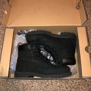Black Timberland boots